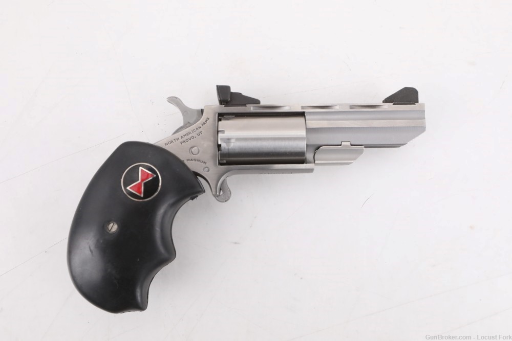 North American Arms NAA Black Widow 22 Magnum 2" Stainless 6 Shot NO RESERV-img-1