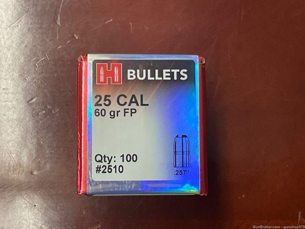 Hornady .257 SP Soft Point 60 Gr 2510 Bullets 25-20 256 Winchester Magnum -img-0