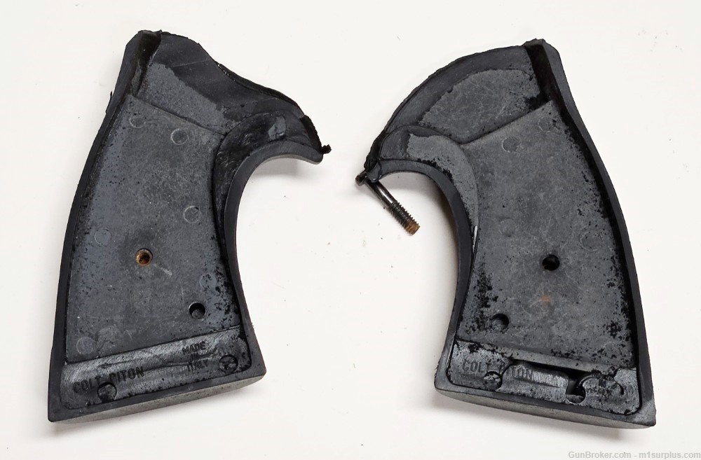 Vintage Black Pistol Hand Grips for COLT PYTHON Revolver-img-2