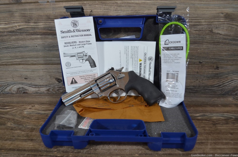 SMITH & WESSON 617-6 STAINLESS 22LR 22 LR NICE W/ ORIG CASE ETC! NO CC FEES-img-0