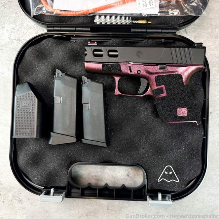 Custom Glock 43, Metalic B Cherry , 9mm, Ultra-concealable, personal-carry-img-3