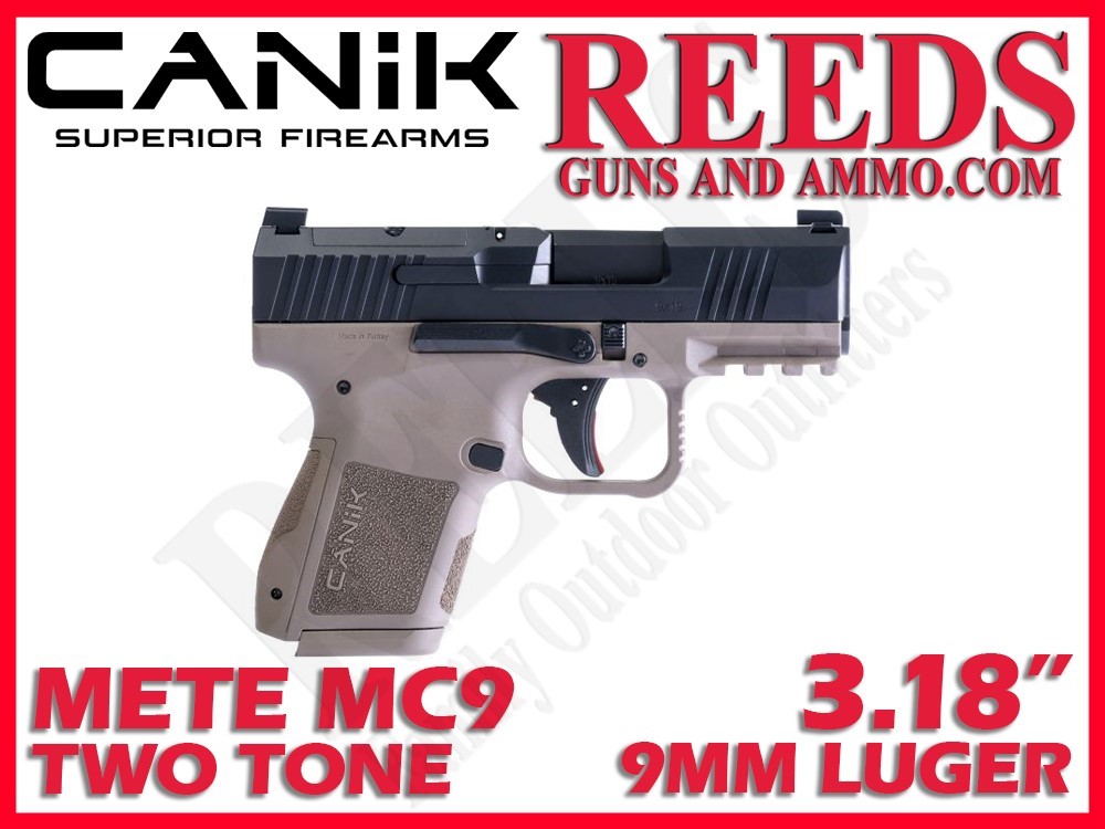 Canik Mete MC9 Two-Tone Black FDE 9mm 3.18in 2 Mags HG7620BD-N-img-0