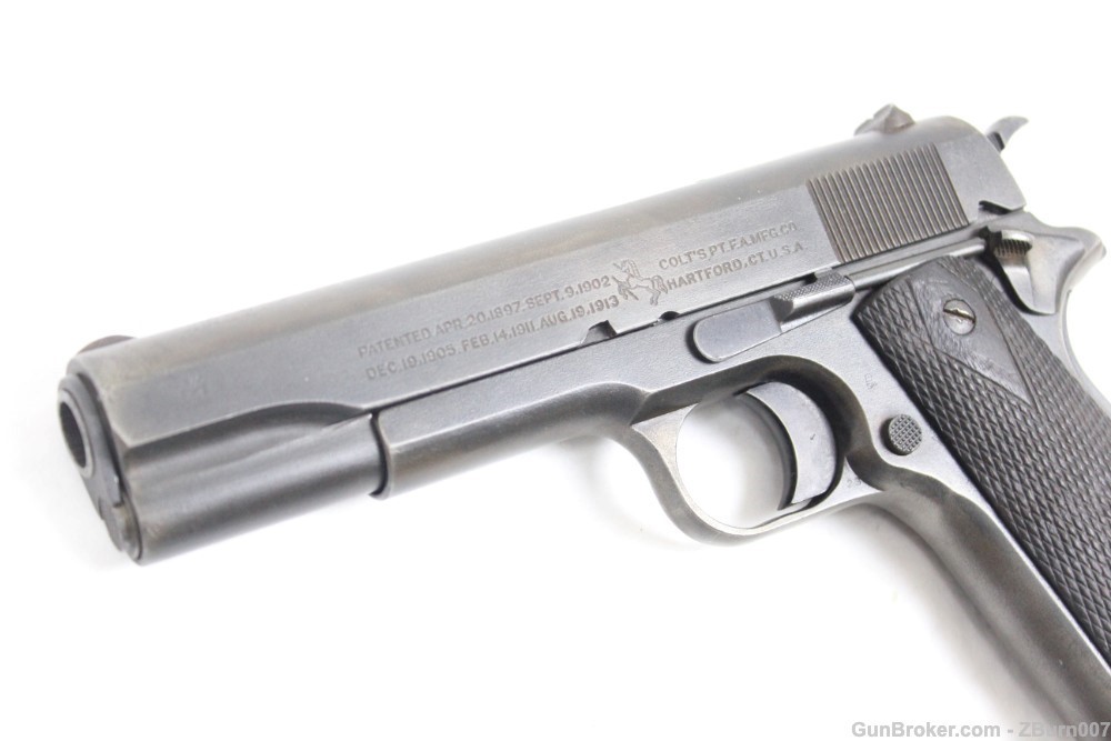 Colt 1911 .45 - Manufactured 1918 - WW1 WW2 - Original Condition-img-2