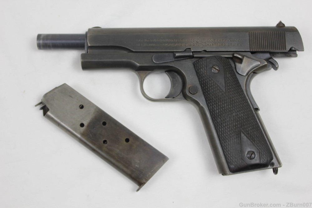 Colt 1911 .45 - Manufactured 1918 - WW1 WW2 - Original Condition-img-9