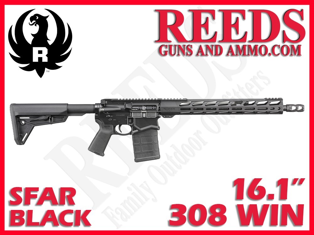 Ruger SFAR Small Frame Autoloading Rifle Black 308 Win 16.1in 20Rd 5610-img-0