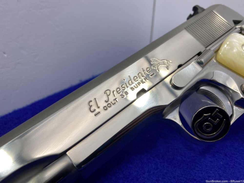 1990 Colt El Presidente 38 Super Stainless *1 OF 350 MADE LEW HORTON*-img-11