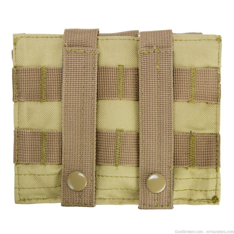 VISM 3 Pocket Tan MOLLE Belt Pouch fits Beretta 92 96 M9 APX PX4 Pistol-img-2