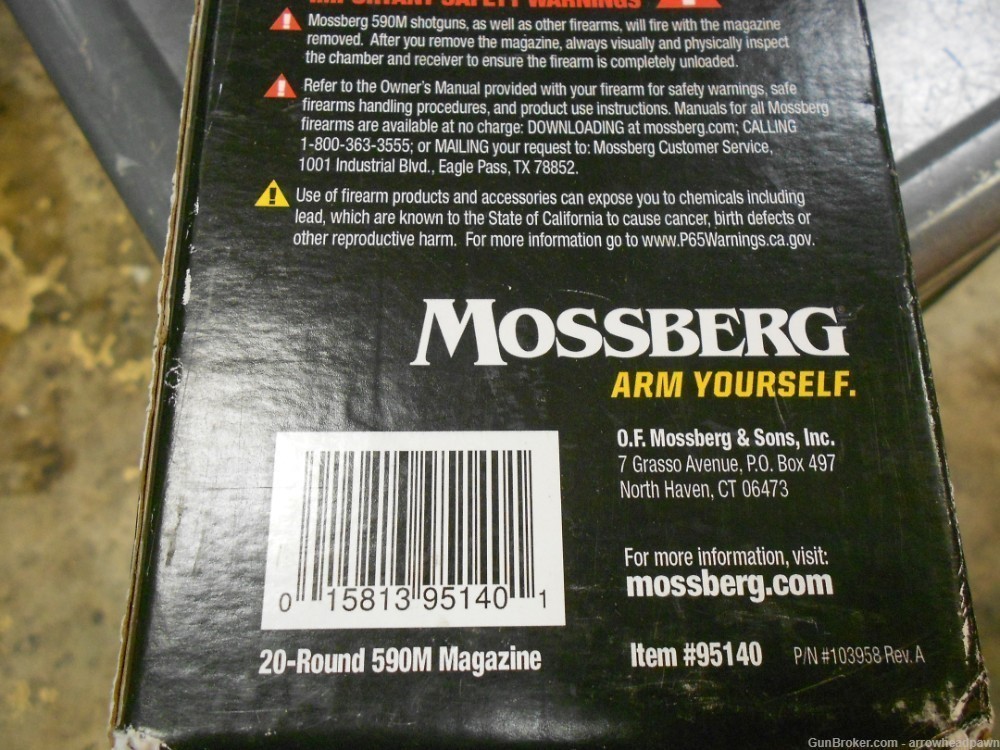 Factory Mossberg 590M 20 round Magazine/Mag, FREE SHIPPING, NO CC FEE-img-1