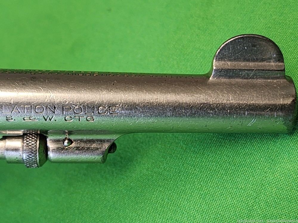 Smith & Wesson .38 Regulation Police Prewar Pre-33 Nickel Early Production-img-8