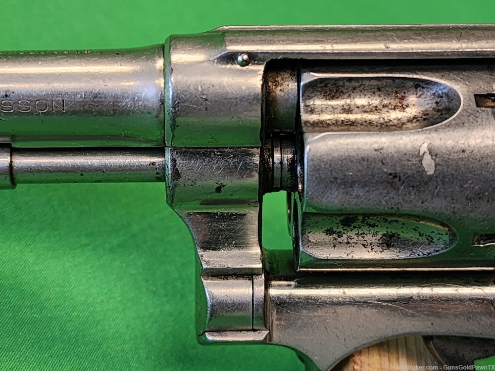 Smith & Wesson .38 Regulation Police Prewar Pre-33 Nickel Early Production-img-3
