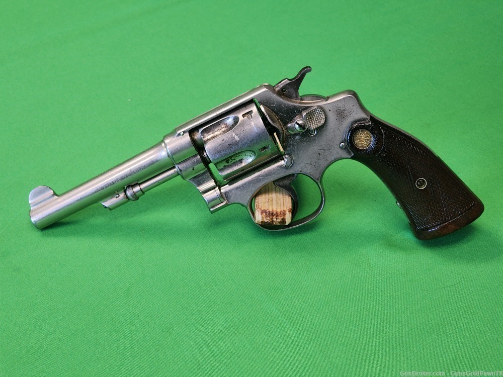 Smith & Wesson .38 Regulation Police Prewar Pre-33 Nickel Early Production-img-0