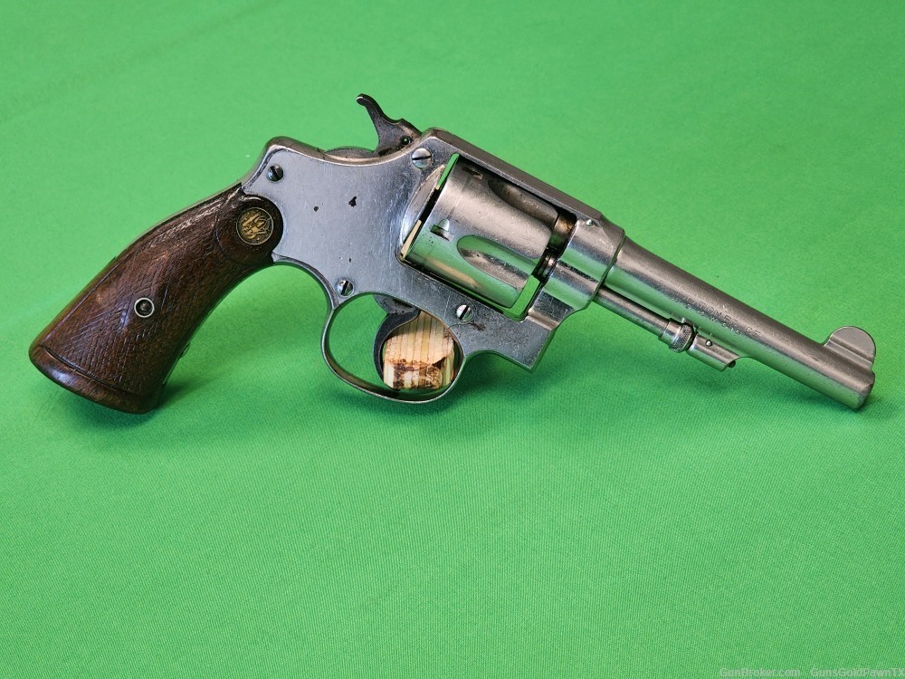 Smith & Wesson .38 Regulation Police Prewar Pre-33 Nickel Early Production-img-7