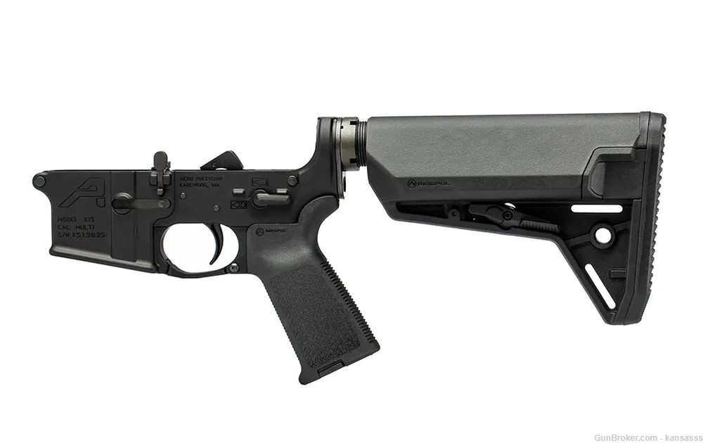 Aero Precision Complete Lower X15 with MOE SL Grip and SL-S Stock Ships$25 -img-1