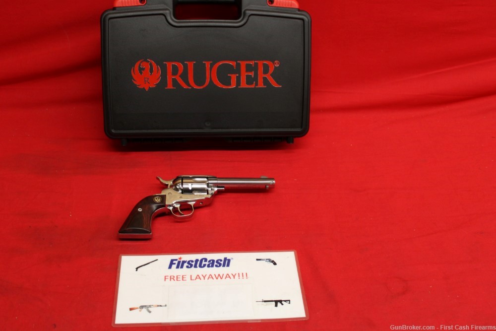 Ruger New Vaquero 4 5/8", Stainless 357Magnum.-img-0
