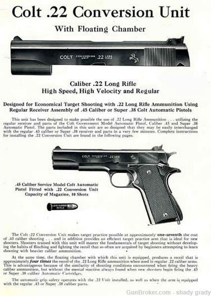 colt .22 conversion unit with floating chamber -img-0