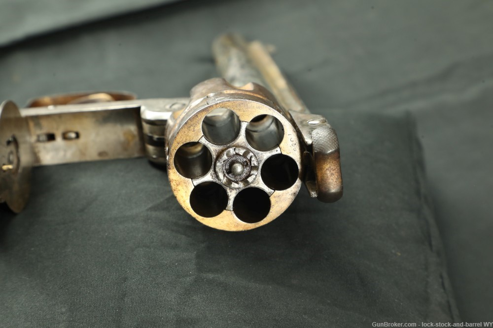 Period Engraved Smith & Wesson 6” .44 Russian DA 1st Model Revolver Antique-img-15