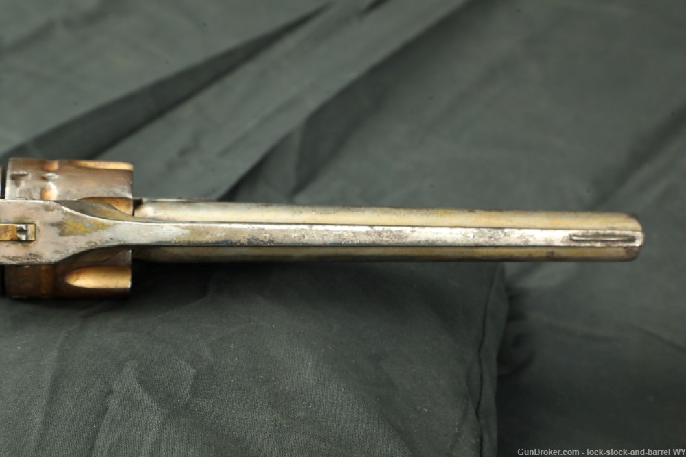 Period Engraved Smith & Wesson 6” .44 Russian DA 1st Model Revolver Antique-img-9