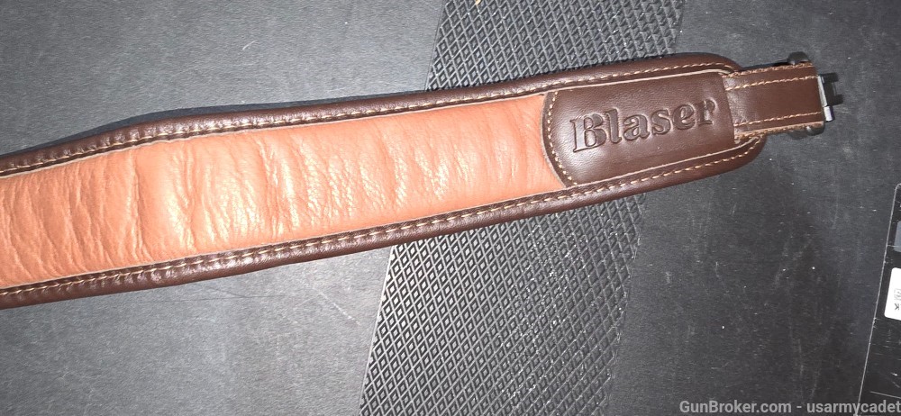 Blaser Brown Leather Sling Euro Swivels-img-0