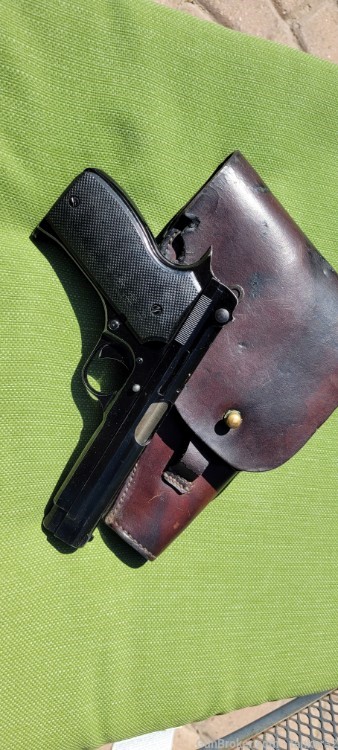 SACM 1935A  WW2 German Marked with Holster -img-0