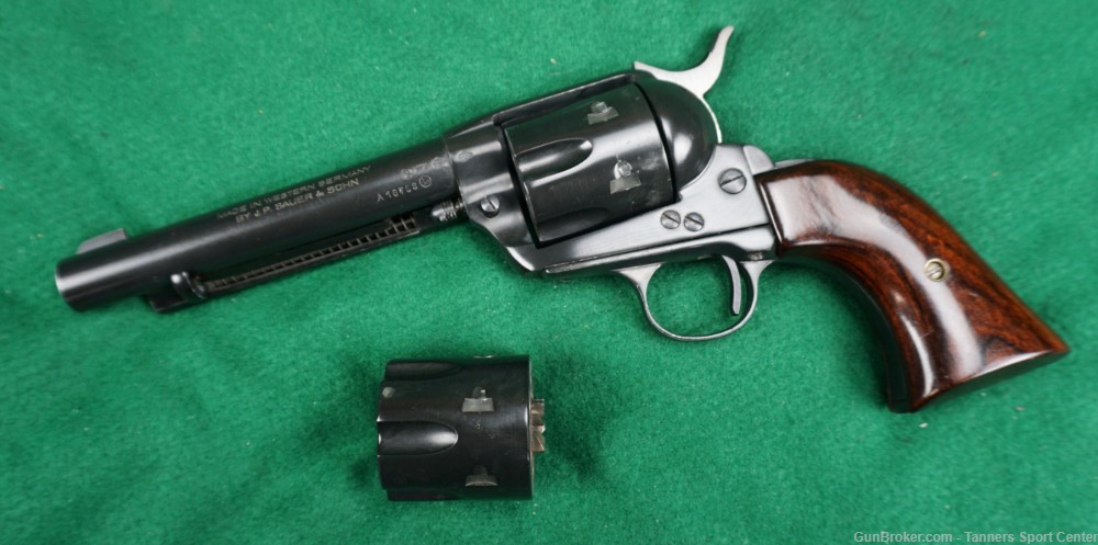 J.P. Sauer Western Six Shooter Convertible 22lr 22mag 5.5" No Reserve-img-0
