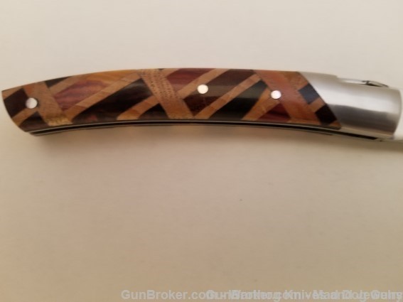 GOYON-CHAZEAU French Knife. Marquetry Wood. Stainless Steel. GC11.*REDUCED*-img-3