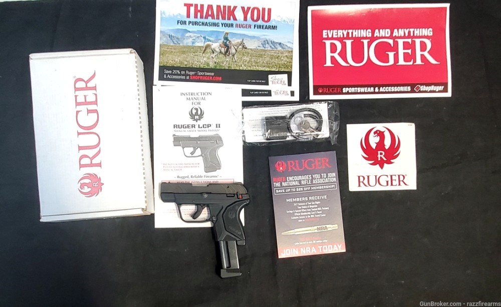 RUGER LCP II W/BOX AND PAPERS 22LR-img-0