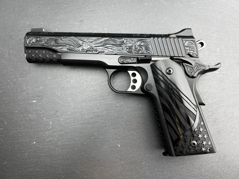 FACTORY 2ND - Kimber 1911 Custom Engraved Patriot Blued by Altamont-img-0