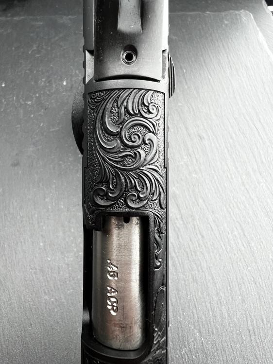 FACTORY 2ND - Kimber 1911 Custom Engraved Patriot Blued by Altamont-img-13