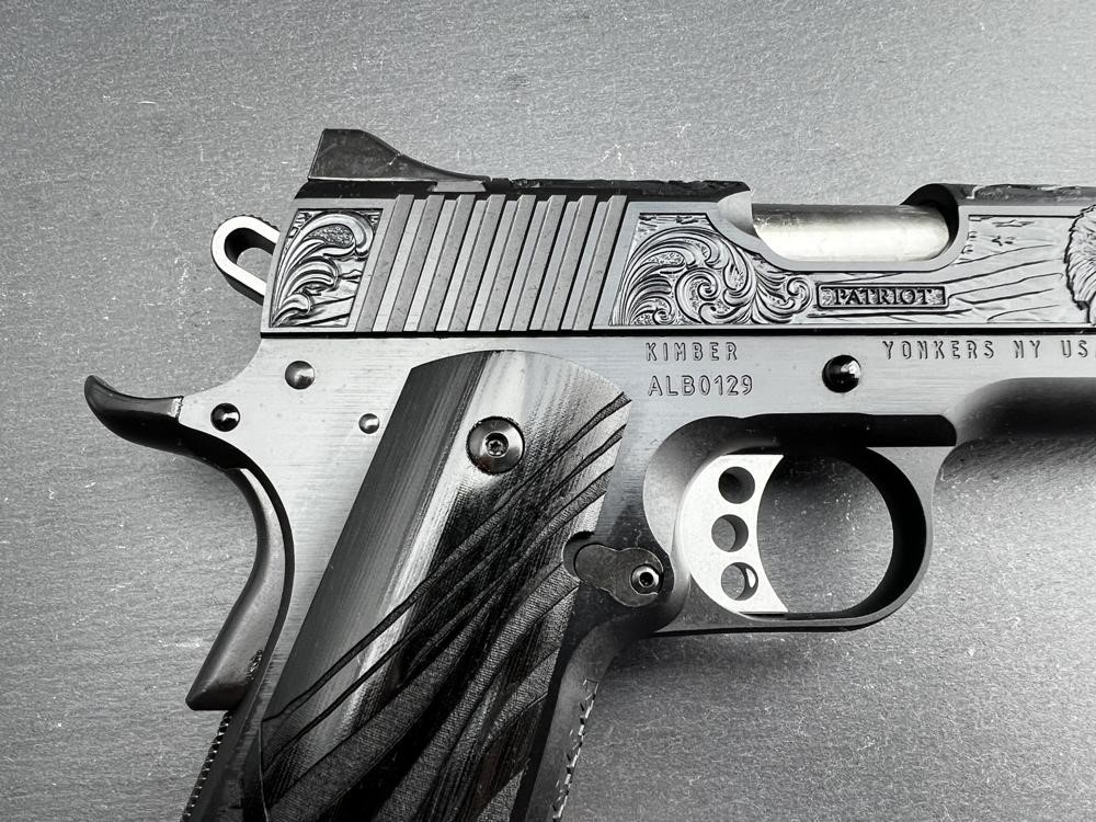 FACTORY 2ND - Kimber 1911 Custom Engraved Patriot Blued by Altamont-img-10