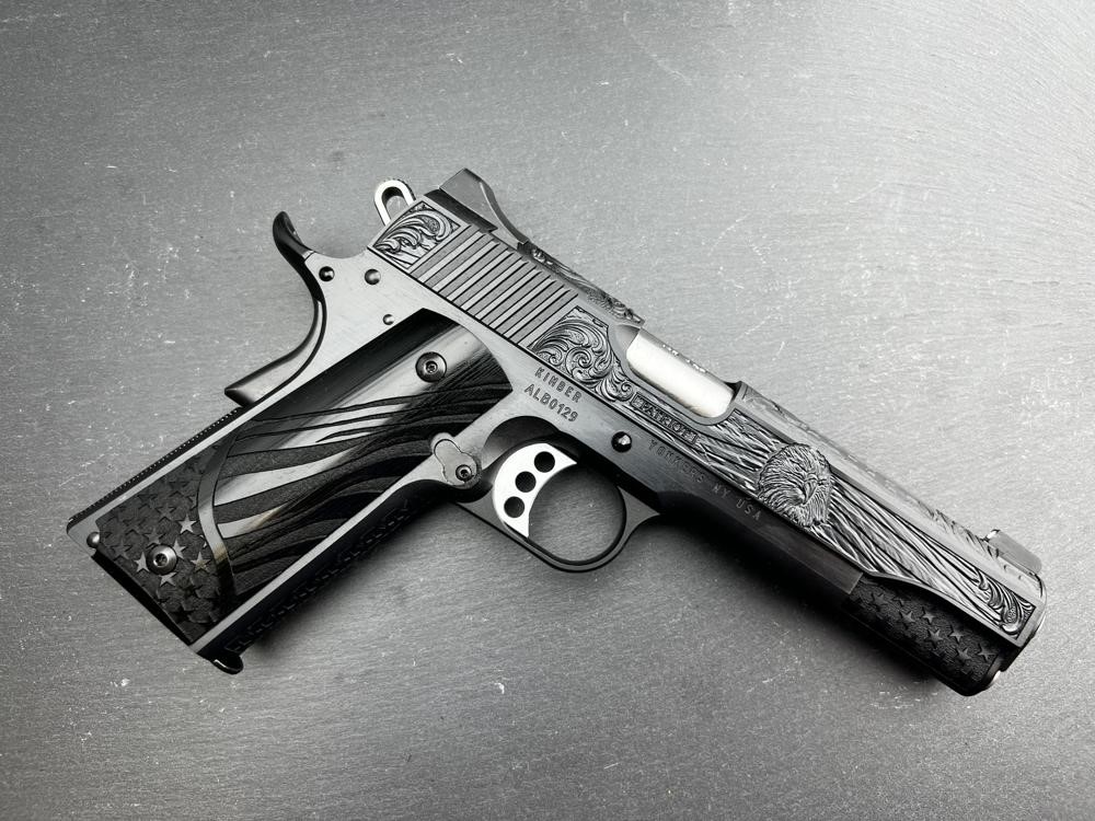 FACTORY 2ND - Kimber 1911 Custom Engraved Patriot Blued by Altamont-img-16