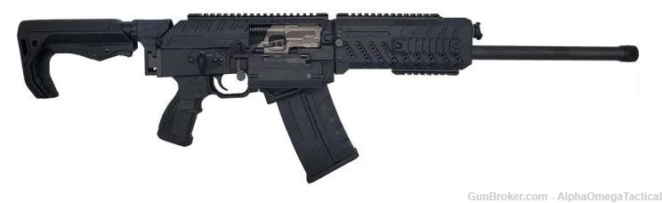 FosTech Origin-12 Semi-Auto Shotgun - Black Receiver | Nickel Internals | 1-img-0