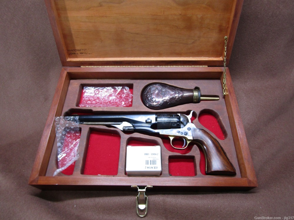 F Lli Pietta 1860 Army 44 Cal Single Action Black Powder Revolver-img-0