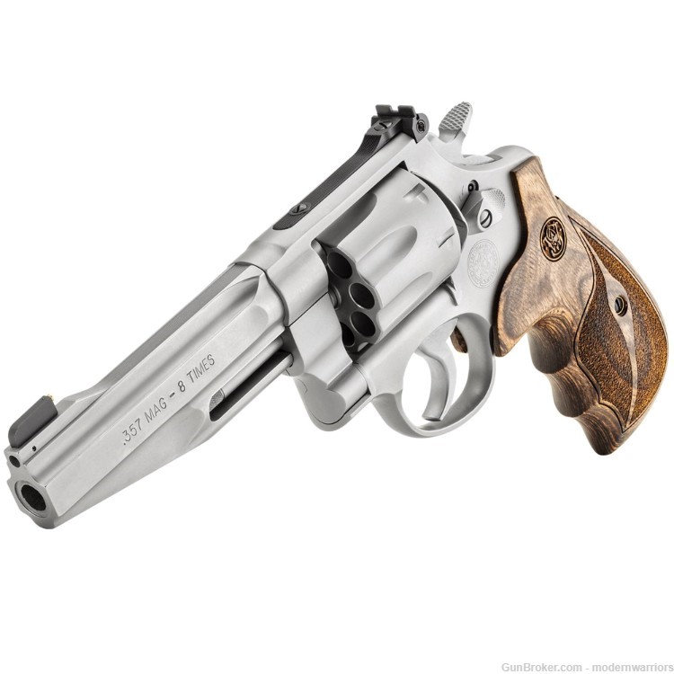 Smith & Wesson 627 Performance Center Revolver - 5" Bbl (.357 Mag) Wood/SS-img-3