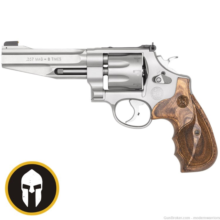 Smith & Wesson 627 Performance Center Revolver - 5" Bbl (.357 Mag) Wood/SS-img-0