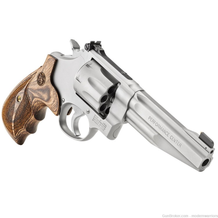 Smith & Wesson 627 Performance Center Revolver - 5" Bbl (.357 Mag) Wood/SS-img-2