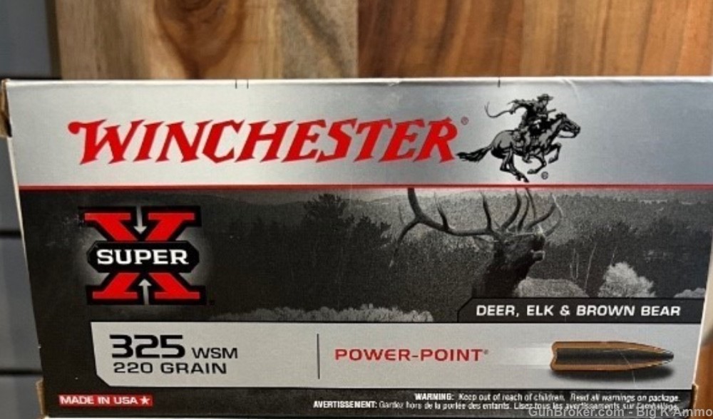 325 wsm .325 win short mag POWER-POINT 220 Grain 20 Rounds-img-0