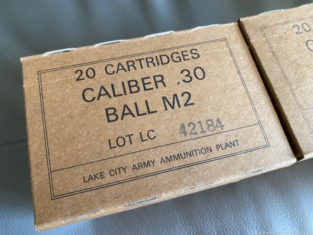 US GI Lake City LC M2 Ball .30-06 160 Rds M1 Garand-img-1