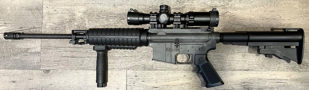 Bushmaster Carbon-15 .223 REM/5.56mm 16” + 6 Mags, Scope & Red Dot -img-2