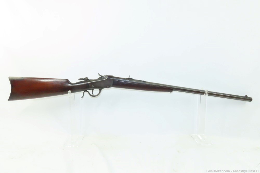 Antique WINCHESTER Model 1885 LOW WALL Single Shot Rifle .25-20 Single Shot-img-13