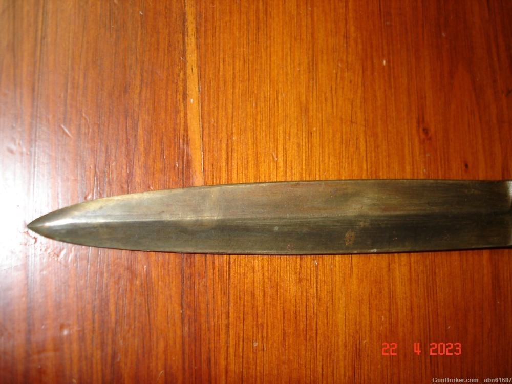WWI-WWII German hunting fighting knife bone handle unmkd-img-4