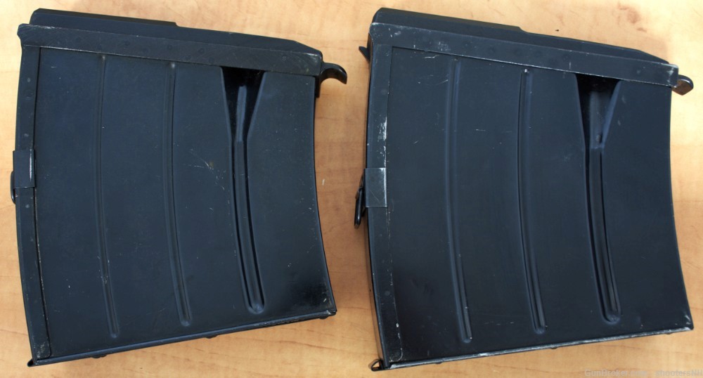 Scarce Pair of Lahti L39 20mm Anti-tank Rifle 10-Rnd Magazines with Carrier-img-1