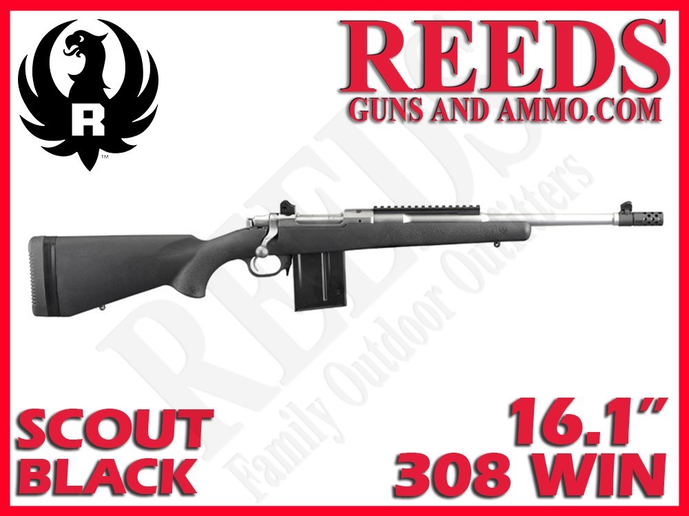 Ruger Scout Rifle Black Stainless 308 Win 16.1in 6829-img-0