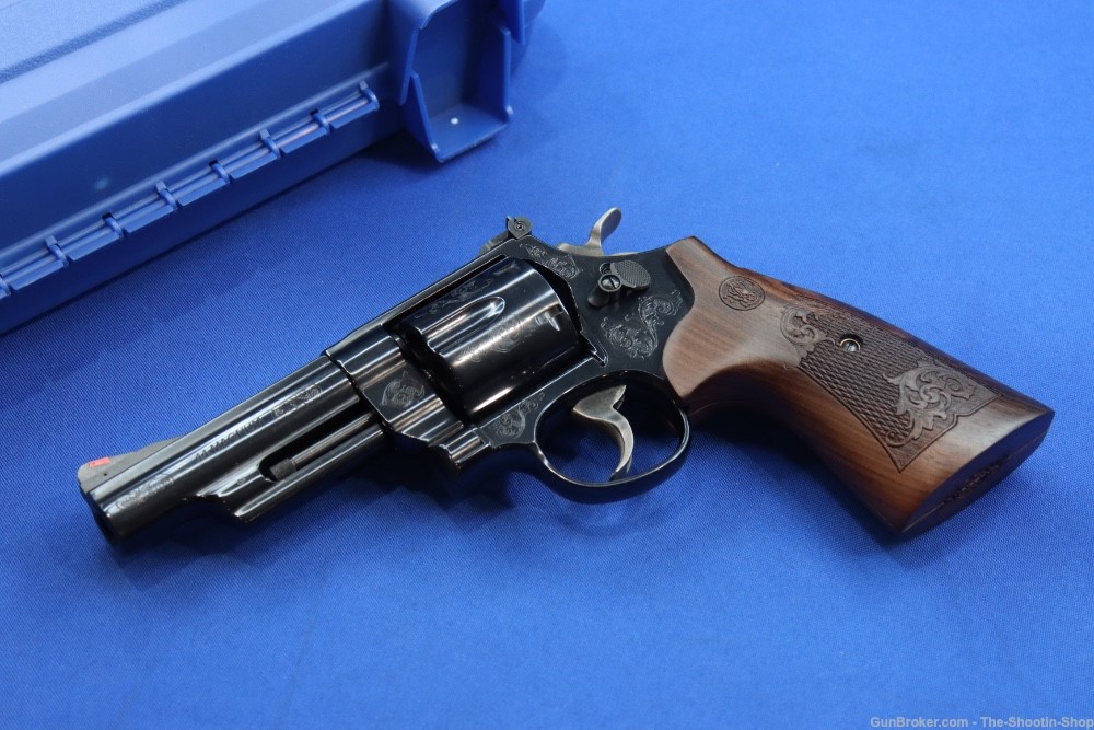 Smith & Wesson Model 29 Deluxe Revolver 44MAG ENGRAVED S&W 44 Mag 4" Blued-img-0