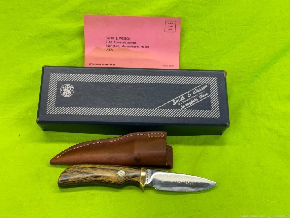 Vintage Smith And Wesson Skinner Knife Blackie Collins 6070 S&W Limited NIB-img-0