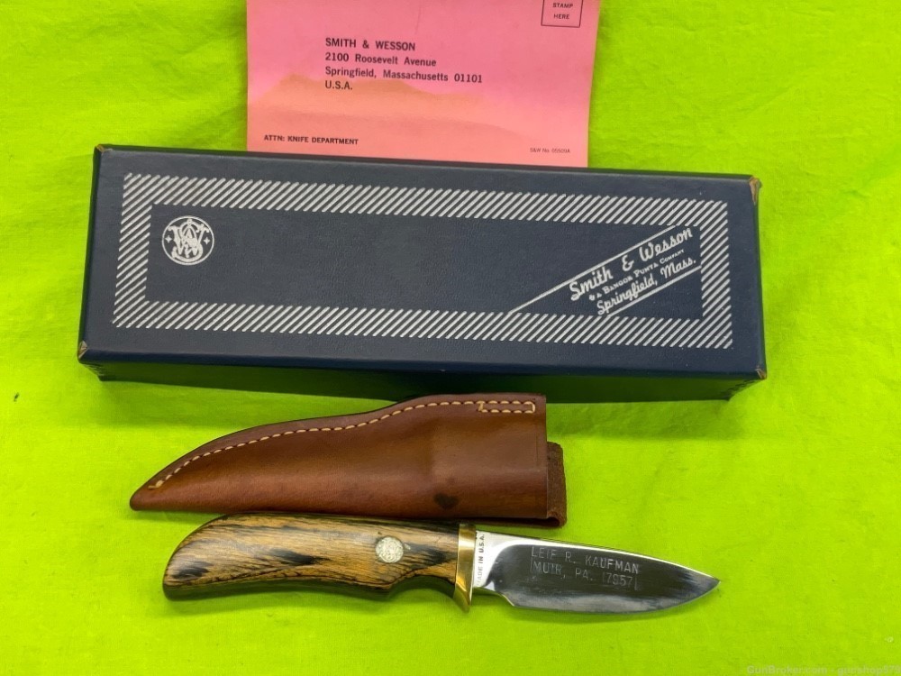 Vintage Smith And Wesson Skinner Knife Blackie Collins 6070 S&W Limited NIB-img-1