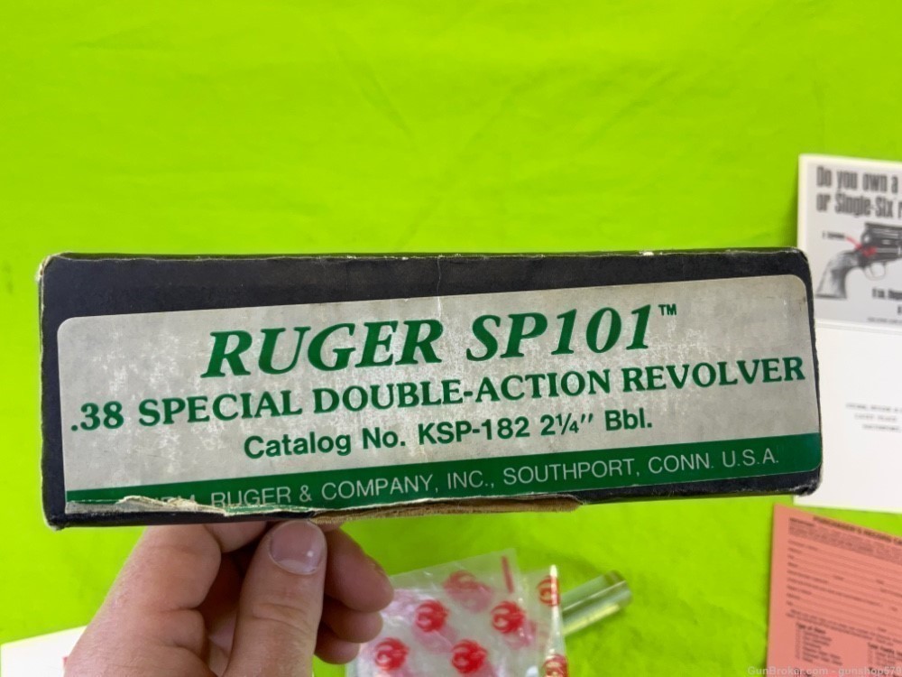 RARE Letter Documented Ruger SP101 101 D Duplicate KSP-182 1988 38 Special -img-1