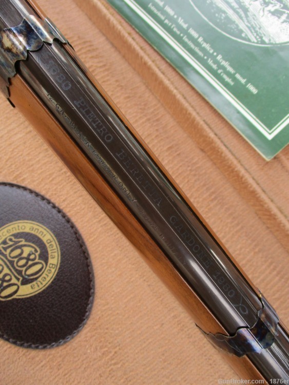 Beretta 1680-1980 Commemorative Black Powder Percussion O/U 12ga Shotgun -img-18