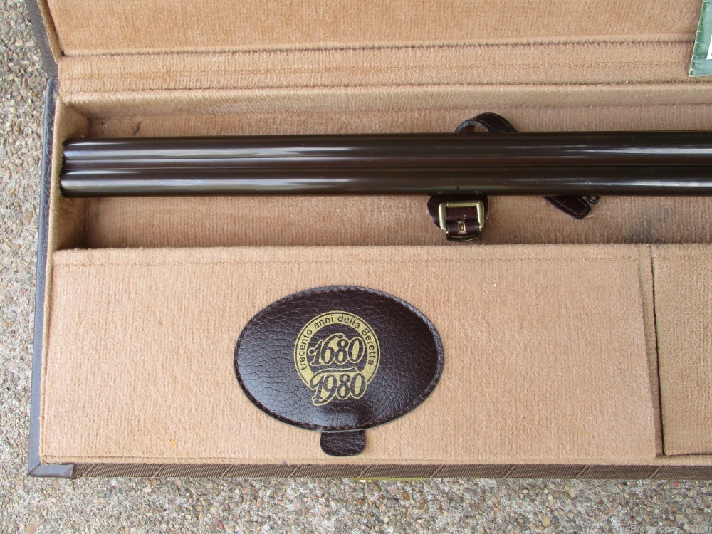 Beretta 1680-1980 Commemorative Black Powder Percussion O/U 12ga Shotgun -img-1
