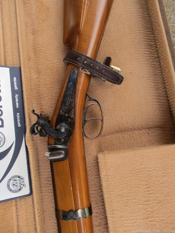 Beretta 1680-1980 Commemorative Black Powder Percussion O/U 12ga Shotgun -img-3