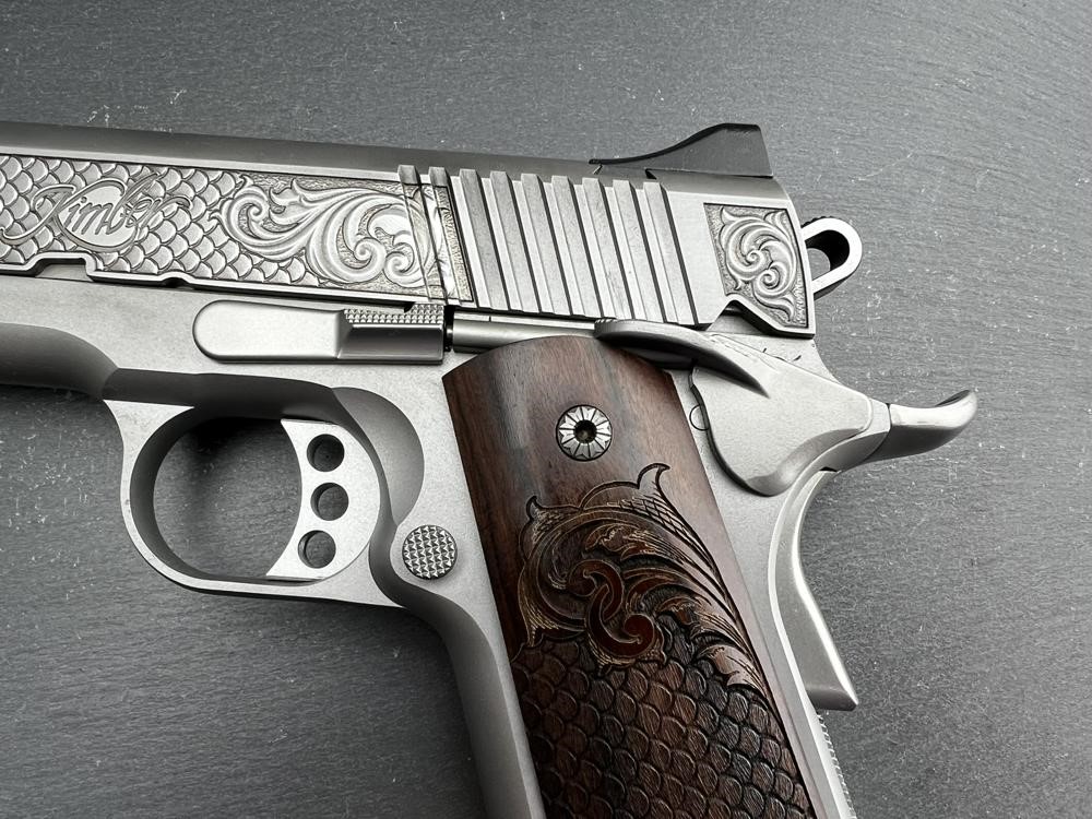 FACTORY 2ND - Kimber 1911 Custom Engraved Royal Snake Scale by Altamont-img-3